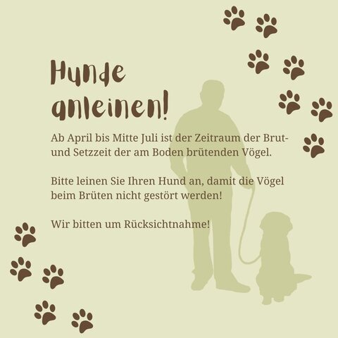 Hunde anleinen!