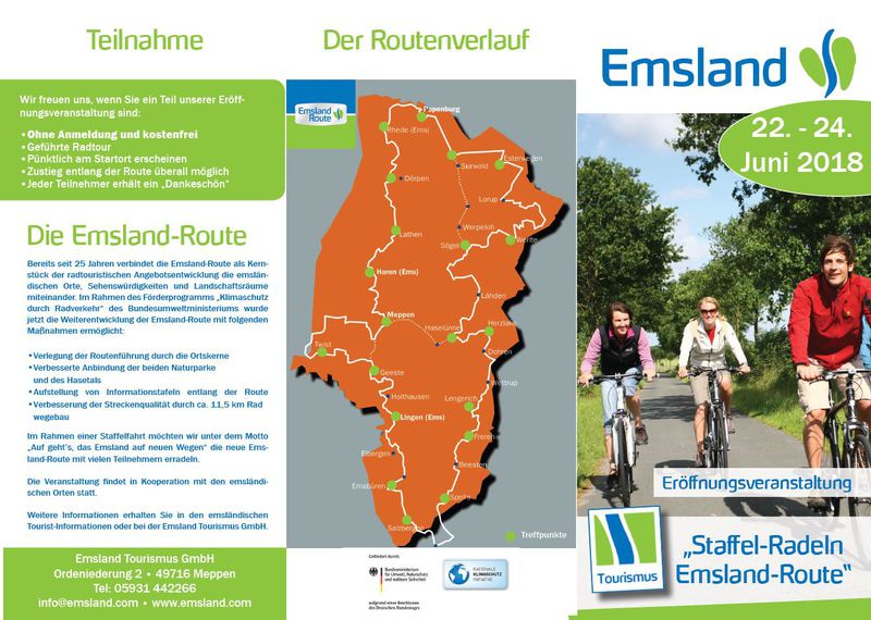 Flyer Staffelfahrt Emsland Touristik Seite 1