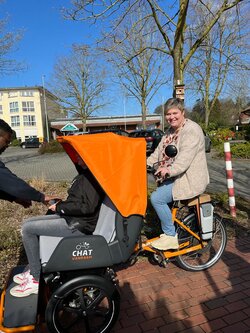 Rikscha Emsbüren auf Fahrt