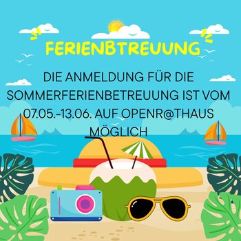 Anmeldung Sommerferienbtreuung