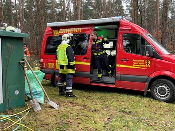 Einsatzleitung Emsbüren im Austausch