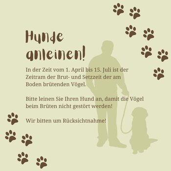 Hunde anleinen Aufruf