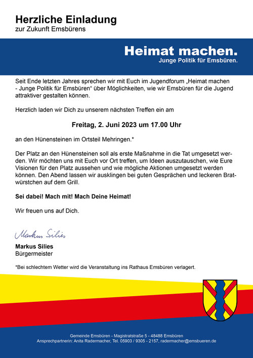 Heimat Machen Einladung Juni 2023